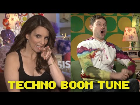 Flula Makes Hot Track w/ Tina Fey & Amy Poehler (Sisters Press Junket)