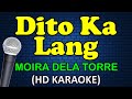 DITO KA LANG - Moira Dela Torre (HD Karaoke)
