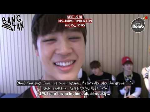 [ENG] 140108 [BANGTAN BOMB] Jungkook...Jimin is elder than you LOL
