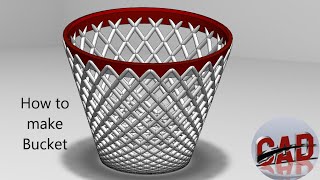 How to make bucket in Solidworks | Solidworks tutorial for beginners