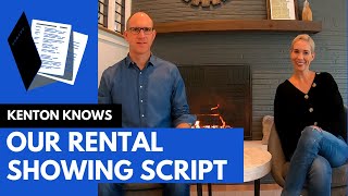 Rental Showing Script  #rentalshowing #findingtenants #propertymanagement