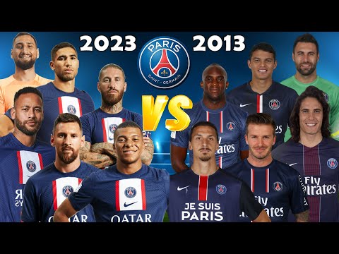 PSG 2023 🆚 PSG 2013 😮🔥 (Messi, Mbappe, İbrahimovic, Neymar, David Beckham, Cavani) 🔥