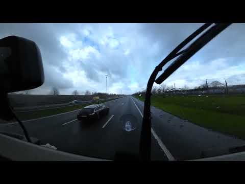 POV truck Driver - MERCEDES  actros 1845 / NETHERLANDS ROADS / ASMR