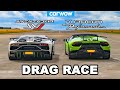 Lamborghini Aventador SVJ vs Huracan Performante DRAG RACE