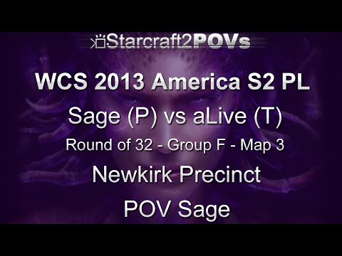 SC2 HotS - WCS 2013 AM S2 PL - Sage vs aLive - Ro32 Group F - Map 3 - Newkirk Precinct - Sage