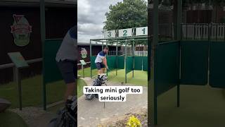 Taking mini golf too seriously #golfbanter #funnygolf #golf #minigolf