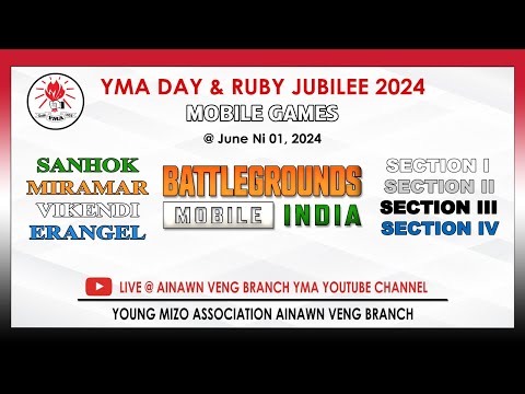 BGMI Ainawn Veng YMA Day & Ruby Jubilee 2024 lawmna
