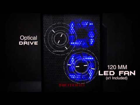 RIOTORO CR1080 Dual Compartment Design ATX PC Case