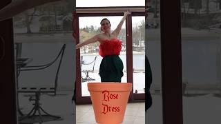 Happy Valentine's day! #rose #valentinesday #sewing #diy #flower #dress #romantic