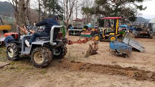 Abc tractor plow.abc 트렉트쟁기달기.핸들경운기쟁기달기.