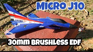 Micro J10 (Ali Express) 30mm Brushless EDF 15amp ESC 1000mah Lipo Flies GREAT! 