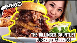 UNDEFEATED BURGER CHALLENGE - THE DILLINGER GAUNTLET in Las Vegas!! #RainaisCrazy