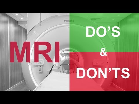 Important do’s and don’ts - Read this before you get an MRI