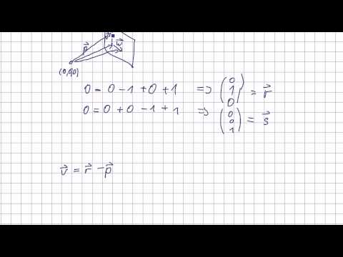 Mathematik für Informatik Studenten 74 - Vektoren : Ebenengleichung zu Parameterdarstellung