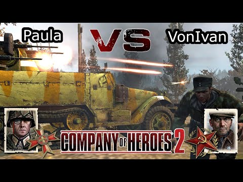 Coh2 1v1 | Paula vs VonIvan | King of comebacks
