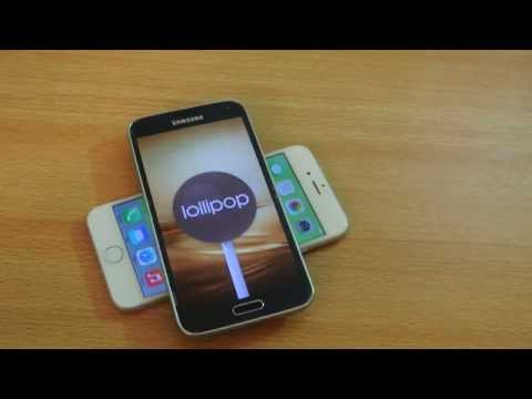 iPhone 6 iOS 8.2 vs Samsung Galaxy S5 Android 5.0 Lollipop - Which Is Faster?