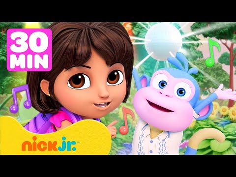 Dora poznaje świat - kompilacja - Dora i Butek na letnim obczie: 30 minut tanecznej zabawy!