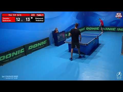 12:30 Yaroslav Sydorenko 3 - 0 Oleksandr Hrebelnyi West 1 WIN CUP 06.11.2022 | TABLE TENNIS WINCUP