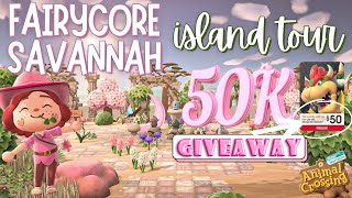 FAIRYCORE island tour & 50K GIVEAWAY! WIN A $50 E SHOP GIFT CARD! ACNH Animal Crossing New Horizons