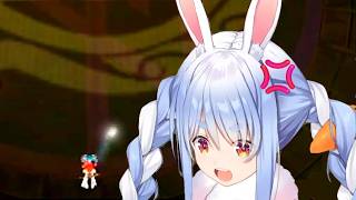 Pekora has trouble tracing the Fonic Glyph (Tales of the Abyss)  [Hololive/clip]