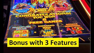 Super Big Win on Bonus with 3 Features! Coin Kingdom Slot! Ainsworth Game