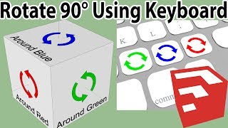 SketchUp Rotate object with Keyboard