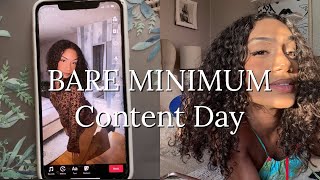 A Productive Day In My Life | Content Day ⎥ THE BARE MINIMUM  + Life Update