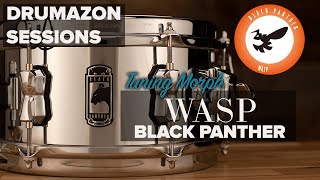Video thumbnail for Mapex Black Panther Wasp 10 x 5.5 Steel Snare Drum, Drumazon Tuning Morph Video by Drumazon Drum Store