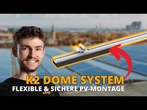 K2 Systems Flachdach Ost/West D-Dome Montageset für 4 Module Video
