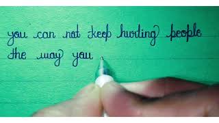 Beginners Handwriting practice| Learn Cursive writing| English Cursive writing