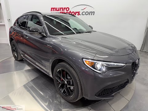 2022 Alfa Romeo Stelvio Veloce AWD in Gray for sale at Munro Motors in Brantford, ON