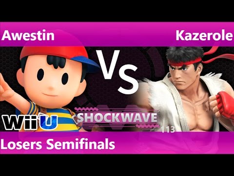SW 113 - SS | Awestin (Ness) vs Kazerole (Ryu, Cloud) Losers Semifinals - Smash 4