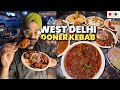 Super Level Doner Kebab, Murg Burra, Bhatti Chicken in Non Veg Food market of West Delhi