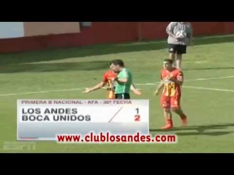 Los Andes 1 - Boca Unidos 2 | Fecha 36 - Nacional B 2015 - 27.09.2015