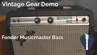 Video thumbnail for Demo: 70's Fender Musicmaster Bass Amp + Speaker Swap with Warehouse Green Beret by MTJ Guitars