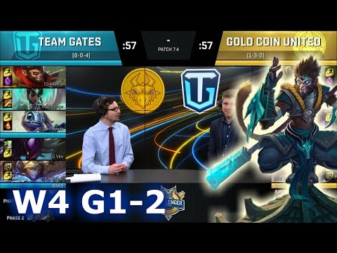Gold Coin United vs Team Gates | Game 2 S7 NACS Spring 2017 Week 4 | GCU vs TG G2 1080p