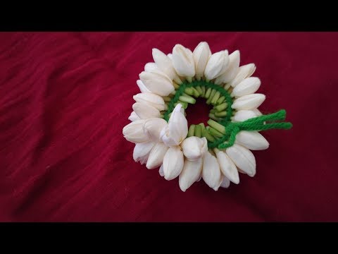 One side easy string jasmine flower | Easy string flower