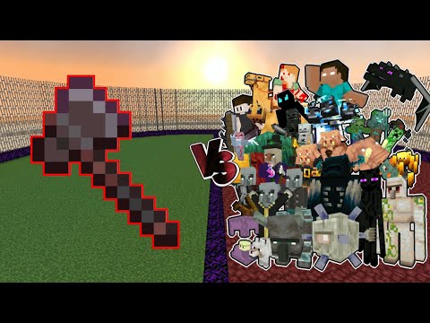 Cloud Slayer - Minecraft Creepypasta: Ghost Netherite Axe VS Every Minecraft Mobs, Rare Mobs, Bosses