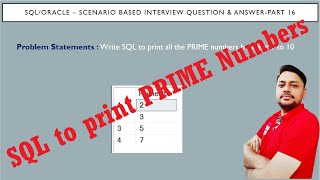 SQL Interview Questions and answers Part 16 | How to print Prime Numbers in SQL Server
