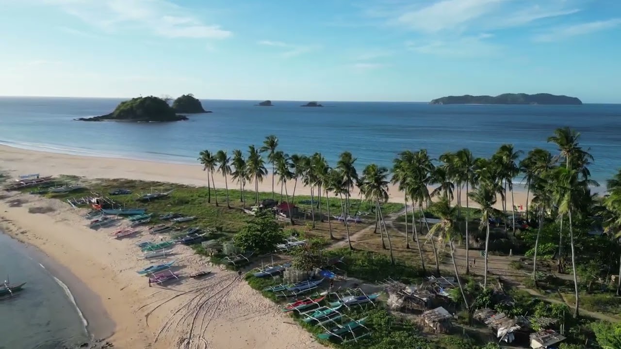 Experience the aerial view of Twin Beach Viewpoint.