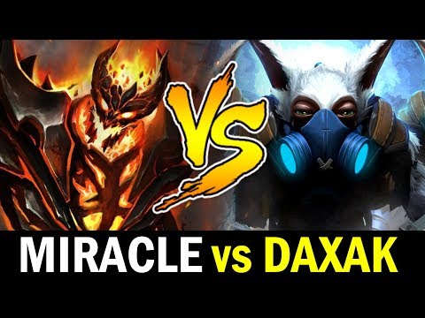 MIRACLE vs DAXAK again — Shadow Fiend vs Meepo Dota 2