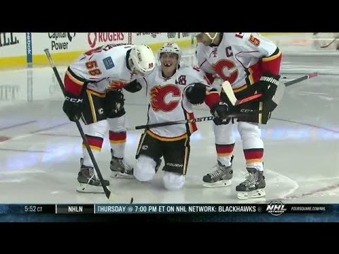 Mike Cammalleri's skate malfunctions