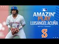 Luisangel Acuña's impressive throw! | MiLB Highlights