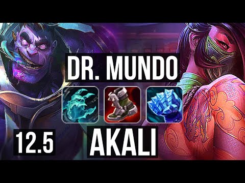 DR. MUNDO vs AKALI (TOP) | 4/2/16, Rank 11 Mundo | NA Grandmaster | 12.5