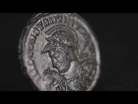 Münze, Constantine I, Follis, AD 316, Lyon - Lugdunum, Unpublished, SS+, Bronze