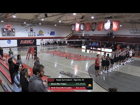 NGU Men's Volleyball 2018 Highlights - North Greenville vs. Mount Olive