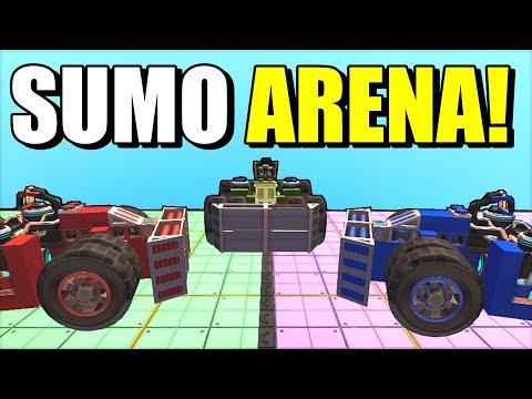 I Built a SUMO Arena With Boosted Cars to Challenge my Friends!