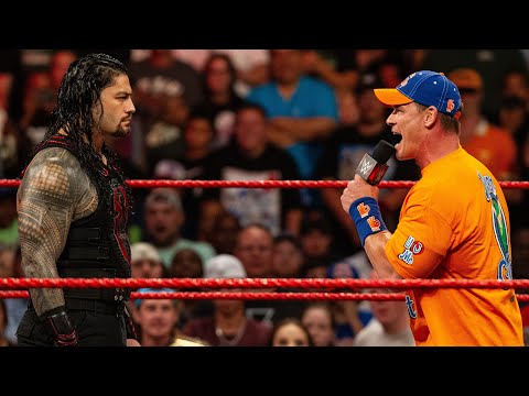 FULL SEGMENT: John Cena and Roman Reigns’ first promo battle: Raw, Aug. 28, 2017