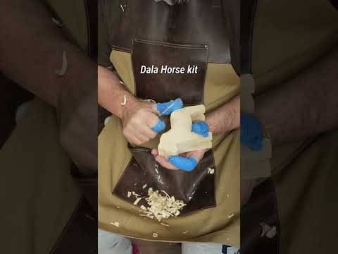 Want to carve wood? Try the DIY02 Dala Horse kit — beginner-friendly and super fun🐴✨#WoodCarvingKit