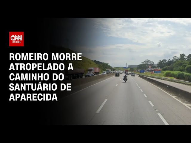 Romeiro morre atropelado a caminho do Santuário de Aparecida, em SP | CNN PRIME TIME